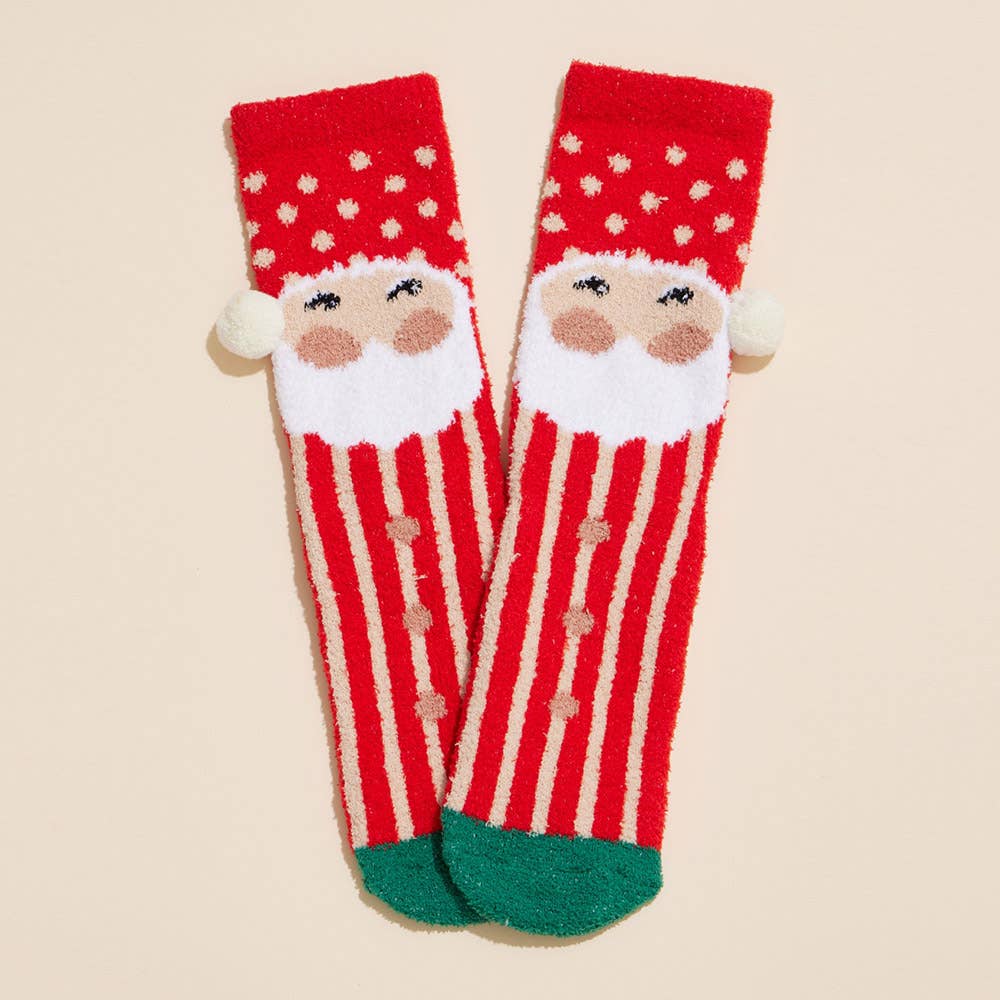 4Pairs - Santa Reindeer Christmas Gift Socks
