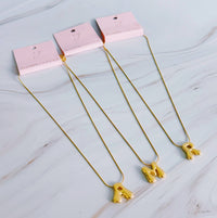 Balloon Letter Initial Necklace