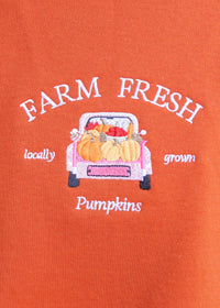 Farm Fresh Pumpkins Crew - Burnt Orange - MerciGrace BoutiqueSweatshirt
