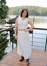 Flora Lace Skirt - Off White - MerciGrace BoutiqueSkirt