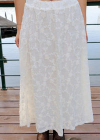 Flora Lace Skirt - Off White - MerciGrace BoutiqueSkirt