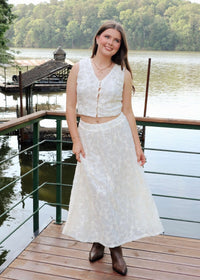 Flora Lace Skirt - Off White - MerciGrace BoutiqueSkirt