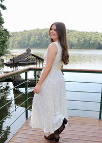 Flora Lace Vest - Off White - MerciGrace BoutiqueVest