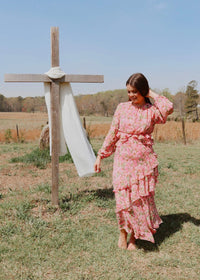 Flora Maxi Dress - Pink/Multi - MerciGrace BoutiqueDress