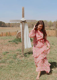 Flora Maxi Dress - Pink/Multi - MerciGrace BoutiqueDress