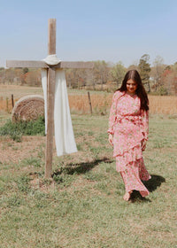 Flora Maxi Dress - Pink/Multi - MerciGrace BoutiqueDress