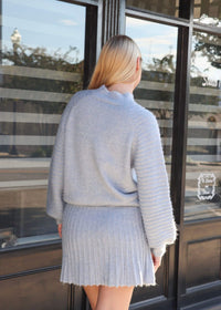 Gabrielle Knit Mini Skirt - Blue - MerciGrace BoutiqueSkirt