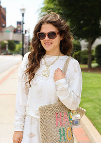 Geometric Rectangle Necklace - Gold - MerciGrace BoutiqueNecklace