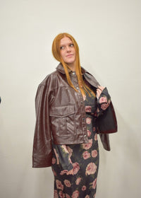 Georgie Floral Dress - Black/Mauve - MerciGrace BoutiqueDresses