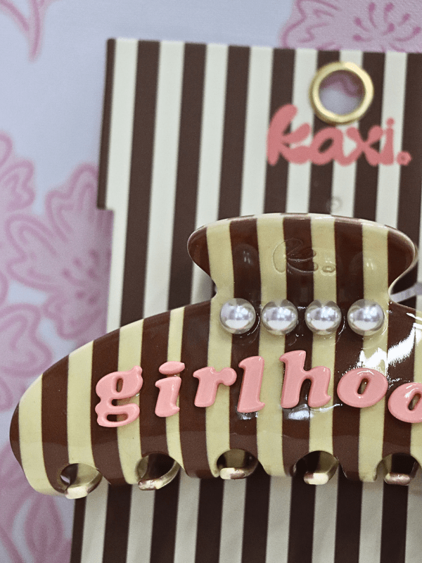 Girlhood Claw Clip - Brown Stripe - MerciGrace BoutiqueHair Clips