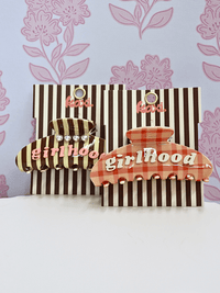 Girlhood Claw Clip - Brown Stripe - MerciGrace BoutiqueHair Clips