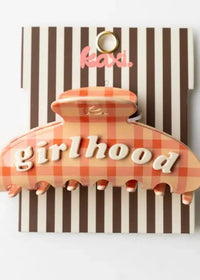 Girlhood Claw Clip - Pink Plaid - MerciGrace BoutiqueHair Clips