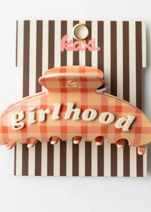 Girlhood Claw Clip - Pink Plaid - MerciGrace BoutiqueHair Clips