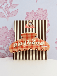 Girlhood Claw Clip - Pink Plaid - MerciGrace BoutiqueHair Clips