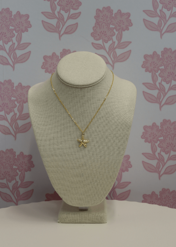Gold Starfish Pendant Necklaces - Gold - MerciGrace BoutiqueNecklace