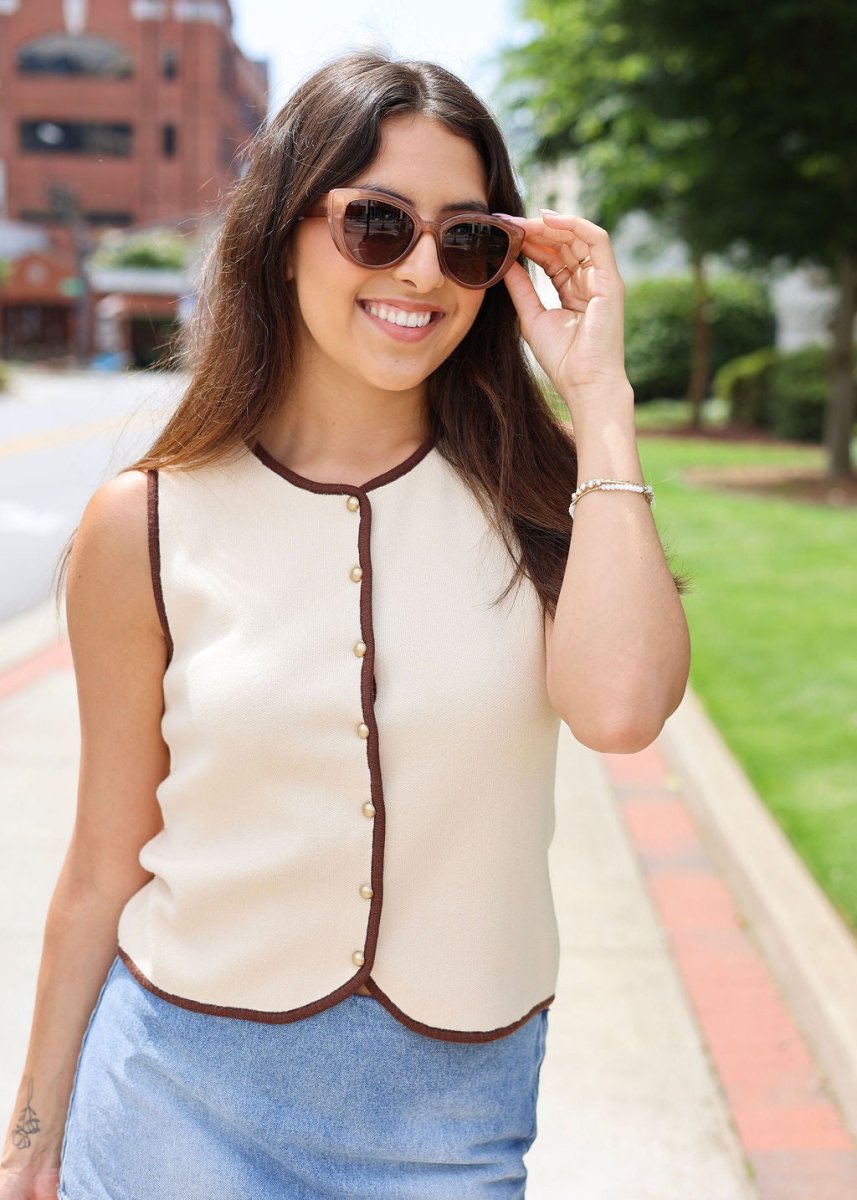 Golden Hour Polarized Sunglasses - Taupe Gradient