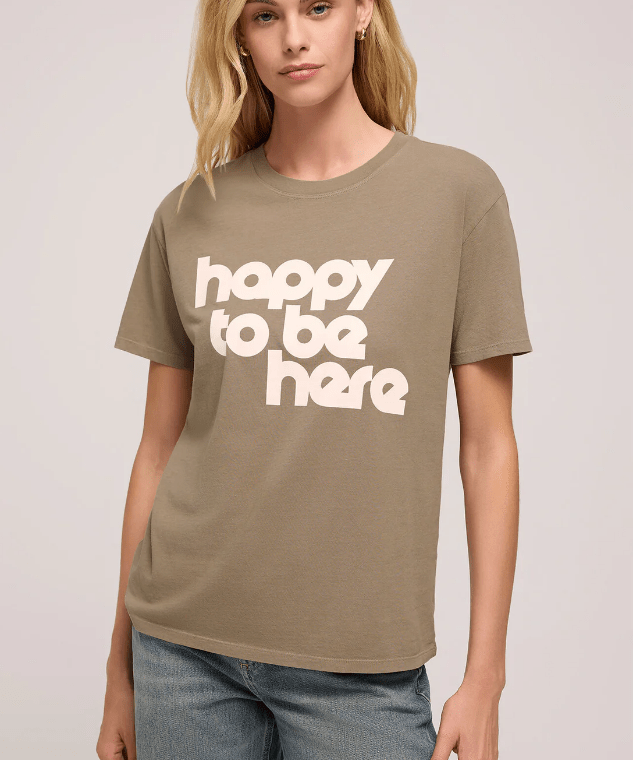 Happy Boyfriend Tee - Dusty Palm - MerciGrace BoutiqueTshirt