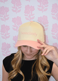 Homebody Pink Vintage Trucker Hat - MerciGrace Boutique