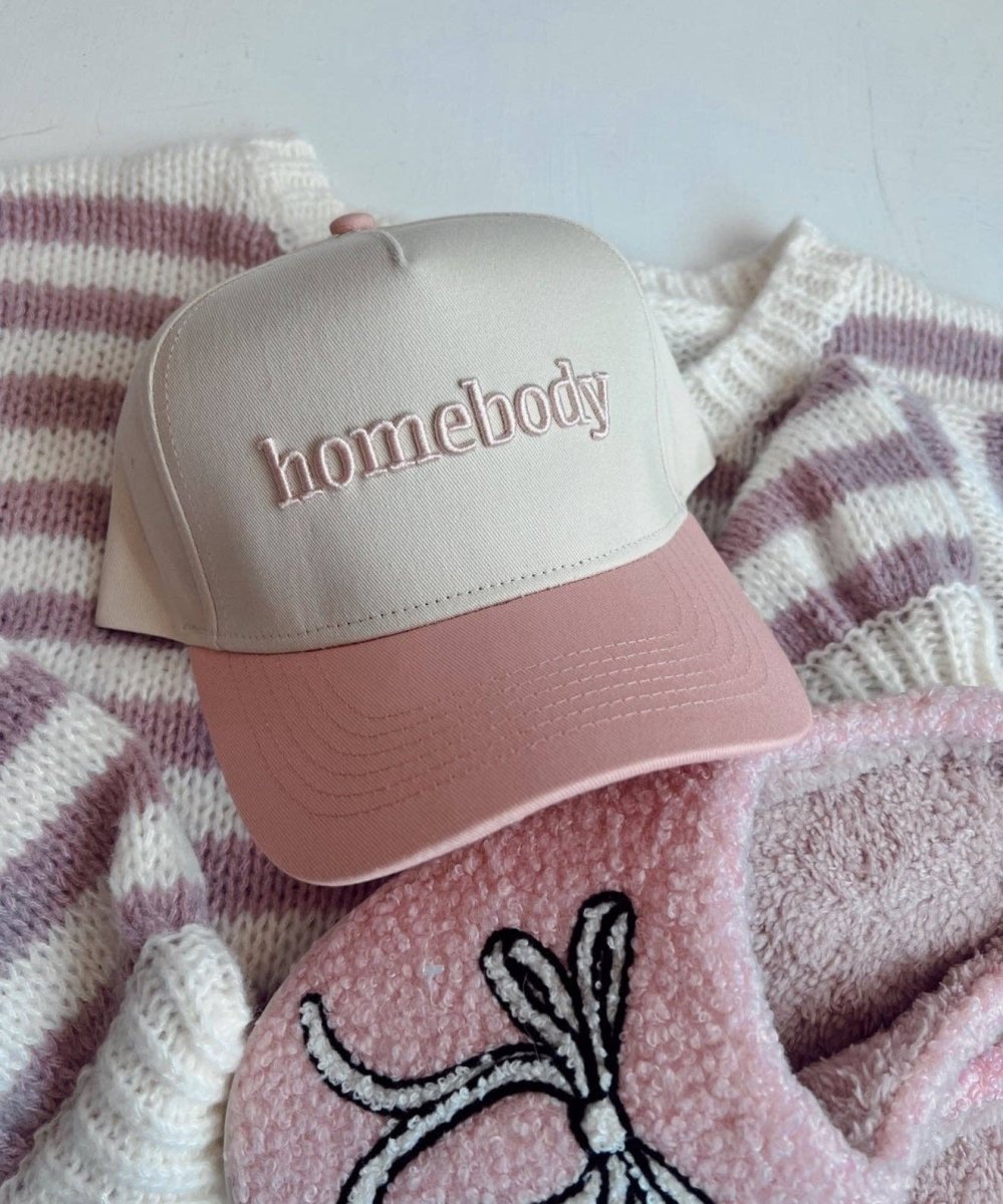 Homebody Pink Vintage Trucker Hat - MerciGrace Boutique
