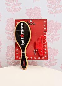 Hot Mom Hair Brush and Claw Clip Set - MerciGrace BoutiqueBrush