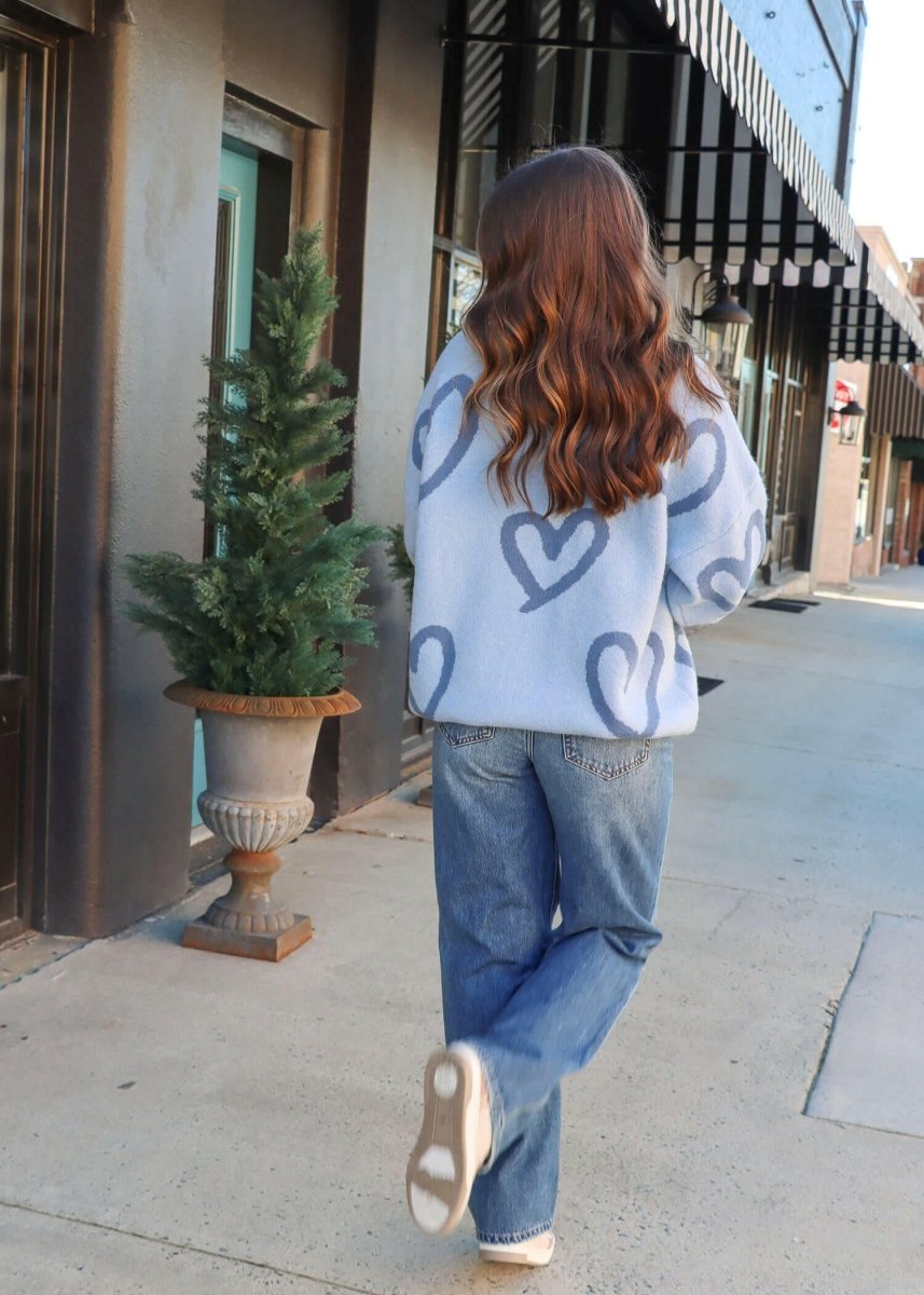 I Love You Sweater - Blue - MerciGrace BoutiqueSweater