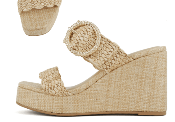 Ilana Wedge - Natural Raffia - MerciGrace BoutiqueShoes