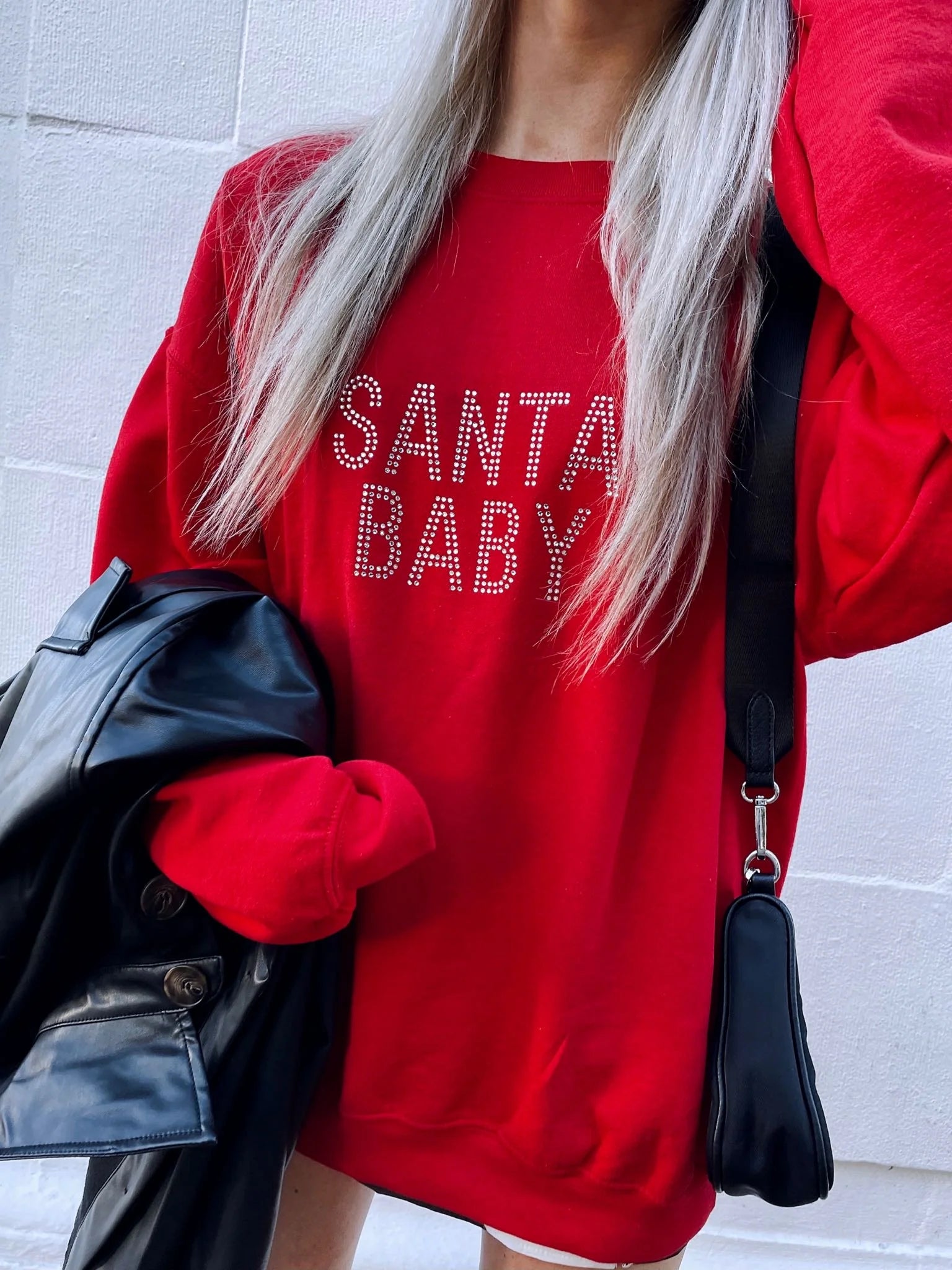 Santa Baby Sweatshirt - Red