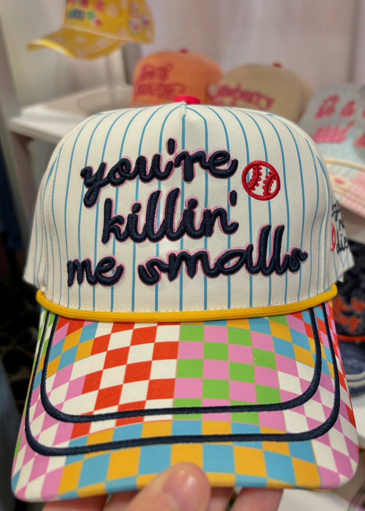 PREORDER - You're Killin' Me Smalls Hat - White/Multi