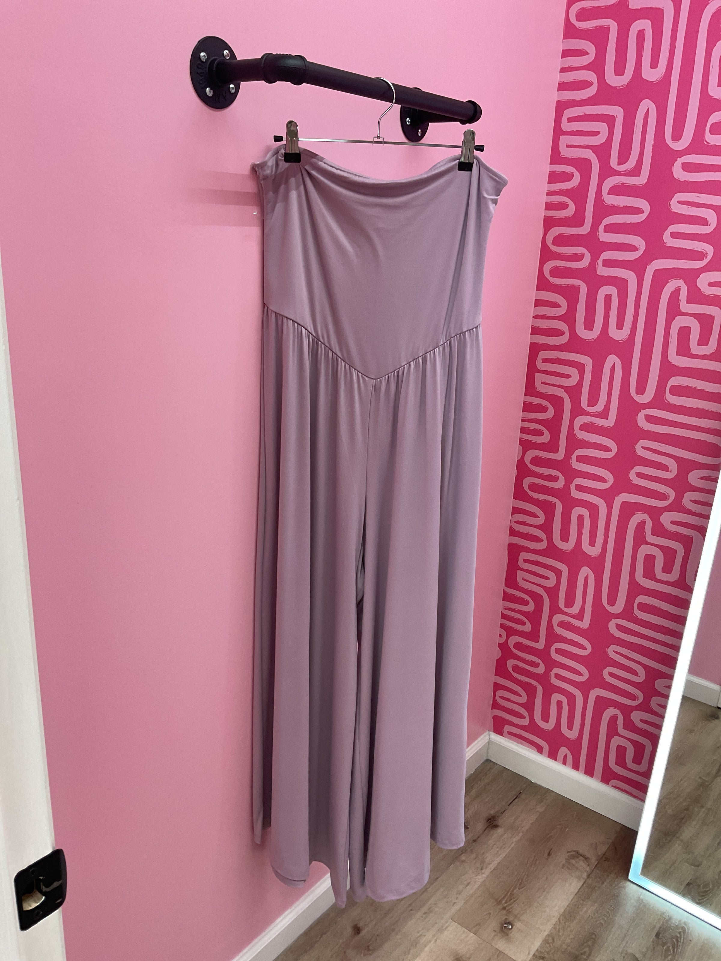 Strapless Jumpsuit - Dusty Lavender.