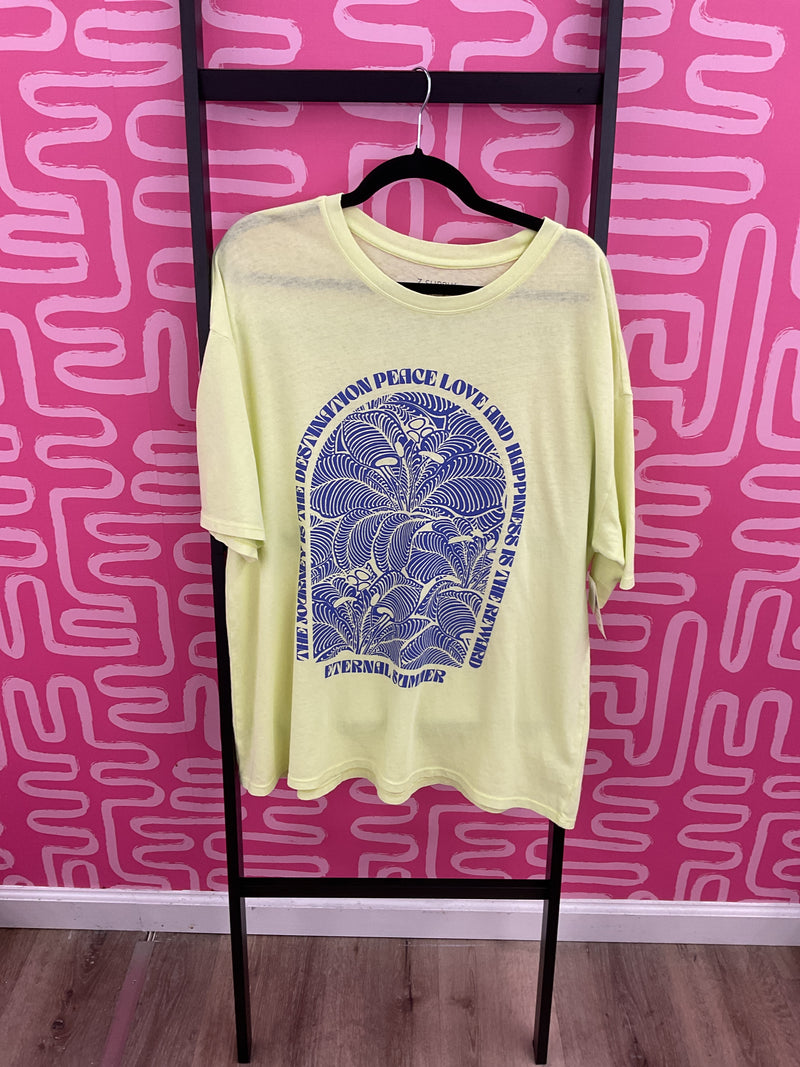 Eternal Summer Social Tee- Limeade.