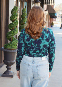 Isabella Top - Green/Blue Multi - MerciGrace BoutiqueTop