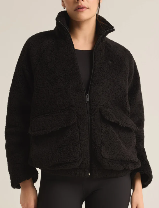 Jackon Sherpa Jacket - Black