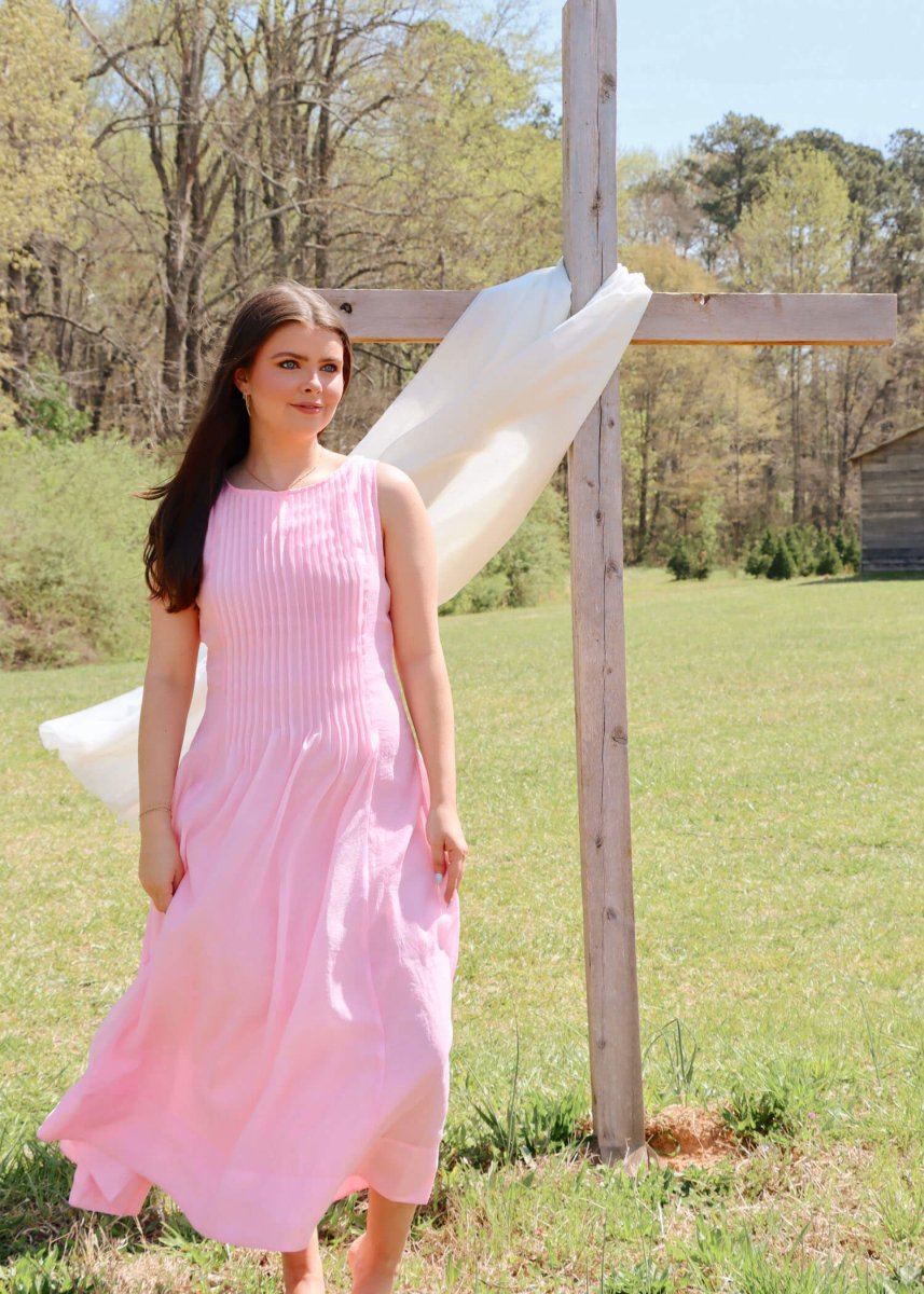Julia Midi Dress - Pink - MerciGrace BoutiqueDress