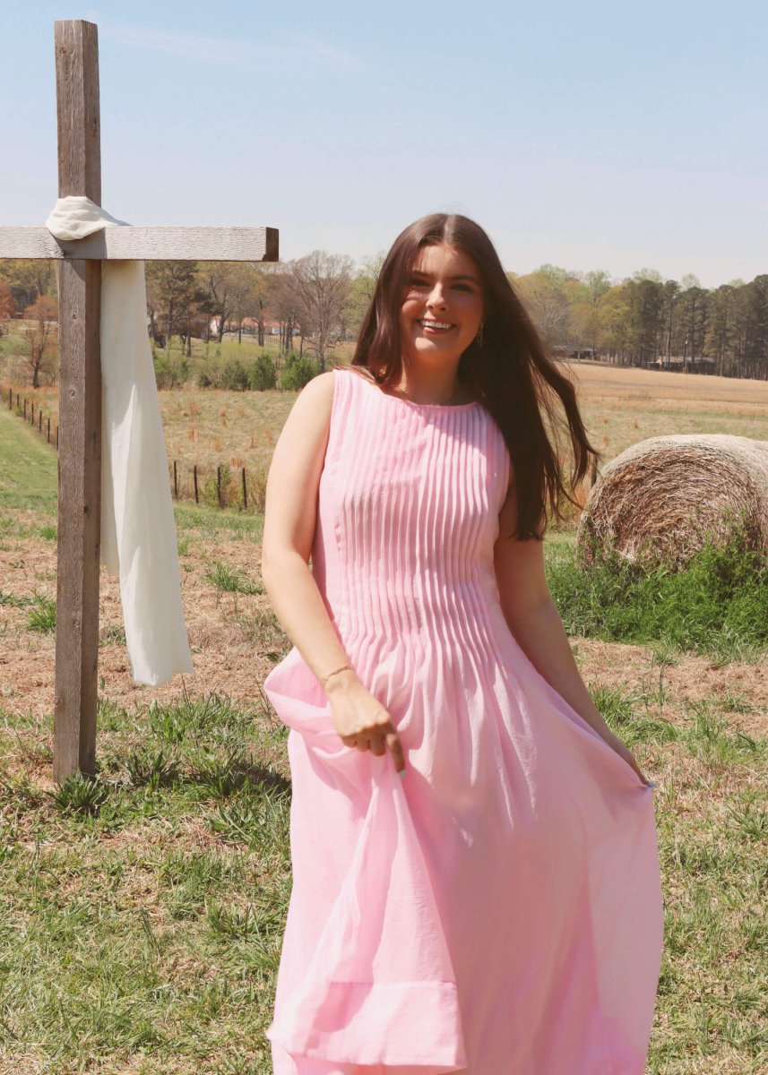 Julia Midi Dress - Pink - MerciGrace BoutiqueDress