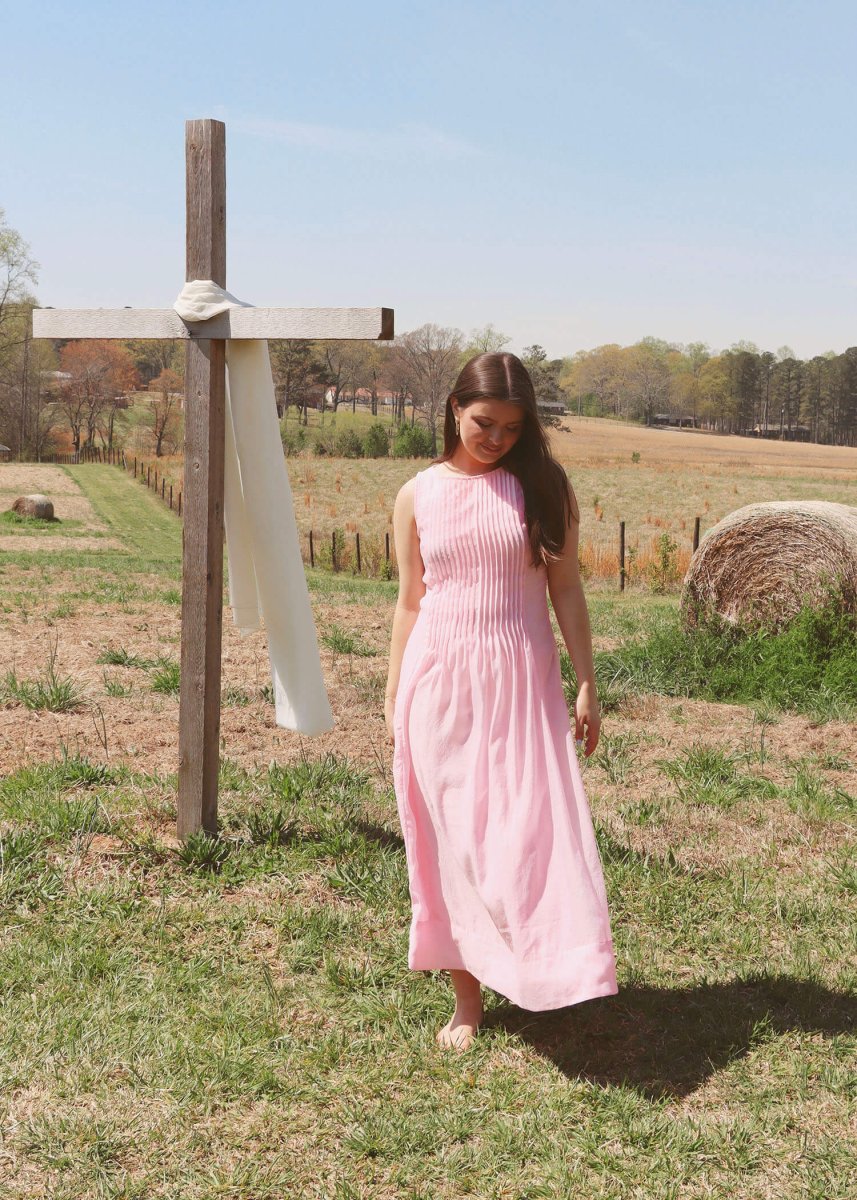 Julia Midi Dress - Pink - MerciGrace BoutiqueDress