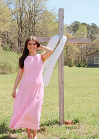Julia Midi Dress - Pink - MerciGrace BoutiqueDress