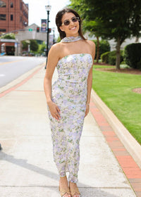 Juliette Maxi Skirt - Lilac Floral - MerciGrace BoutiqueSkirt