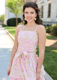 Juliette Tiered Midi Dress - Blush - MerciGrace BoutiqueDress
