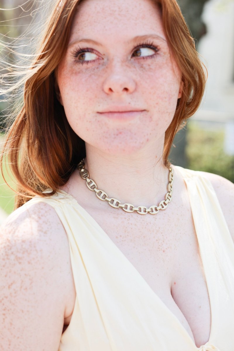 Keep It Simple Chain Choker - Gold - MerciGrace BoutiqueNecklace