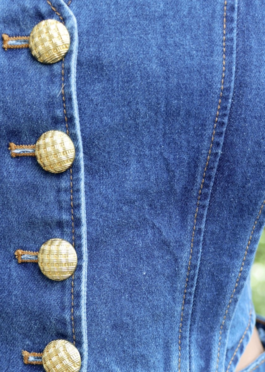 Keepin' It Classy Denim Vest - Dark Wash - MerciGrace BoutiqueVest