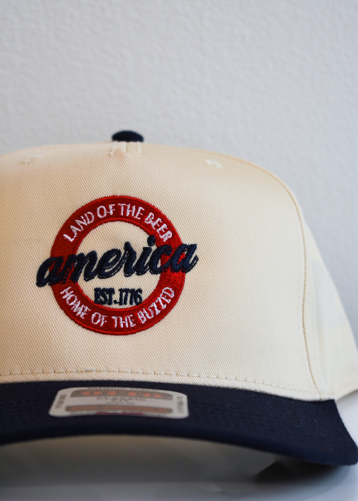 Land of the Beer Hat - Navy/Natural