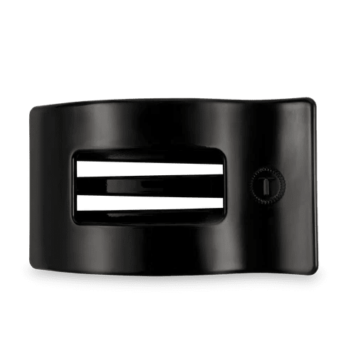 Large Flat Hair Clip - Jet Black