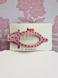 Lay Down 2.0 Claw Clip - Polka Dot/Light Pink - MerciGrace BoutiqueHair Clips