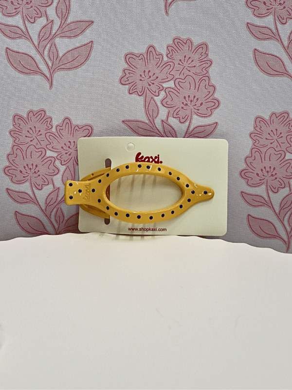 Lay Down 2.0 Claw Clip - Polka Dot/Yellow - MerciGrace BoutiqueHair Clips