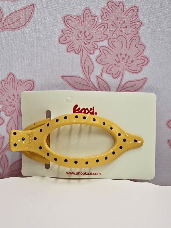 Lay Down 2.0 Claw Clip - Polka Dot/Yellow - MerciGrace BoutiqueHair Clips