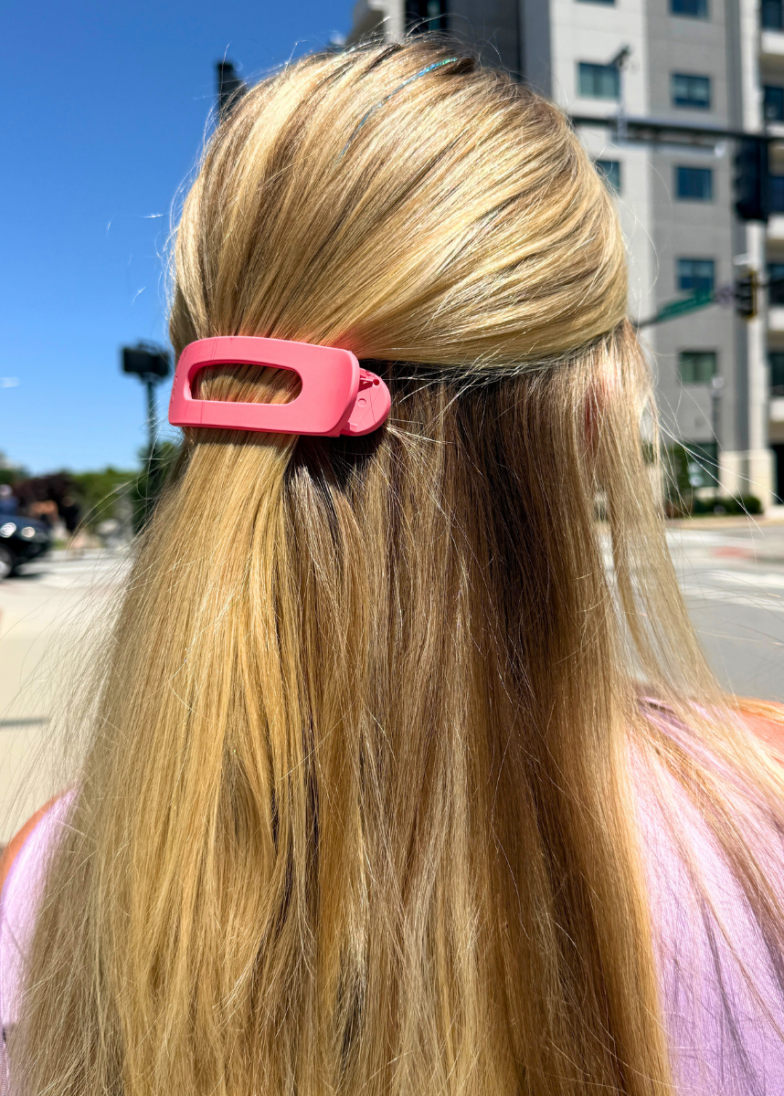Lay Down Claw Clip - Matte Watermelon - MerciGrace BoutiqueHair Clips