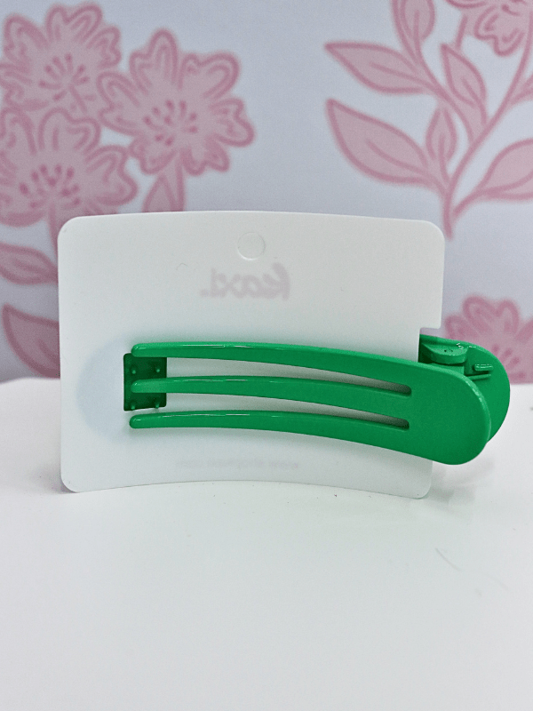 Lay Down Claw Clip - Shiny Lucky Green - MerciGrace BoutiqueHair Clips
