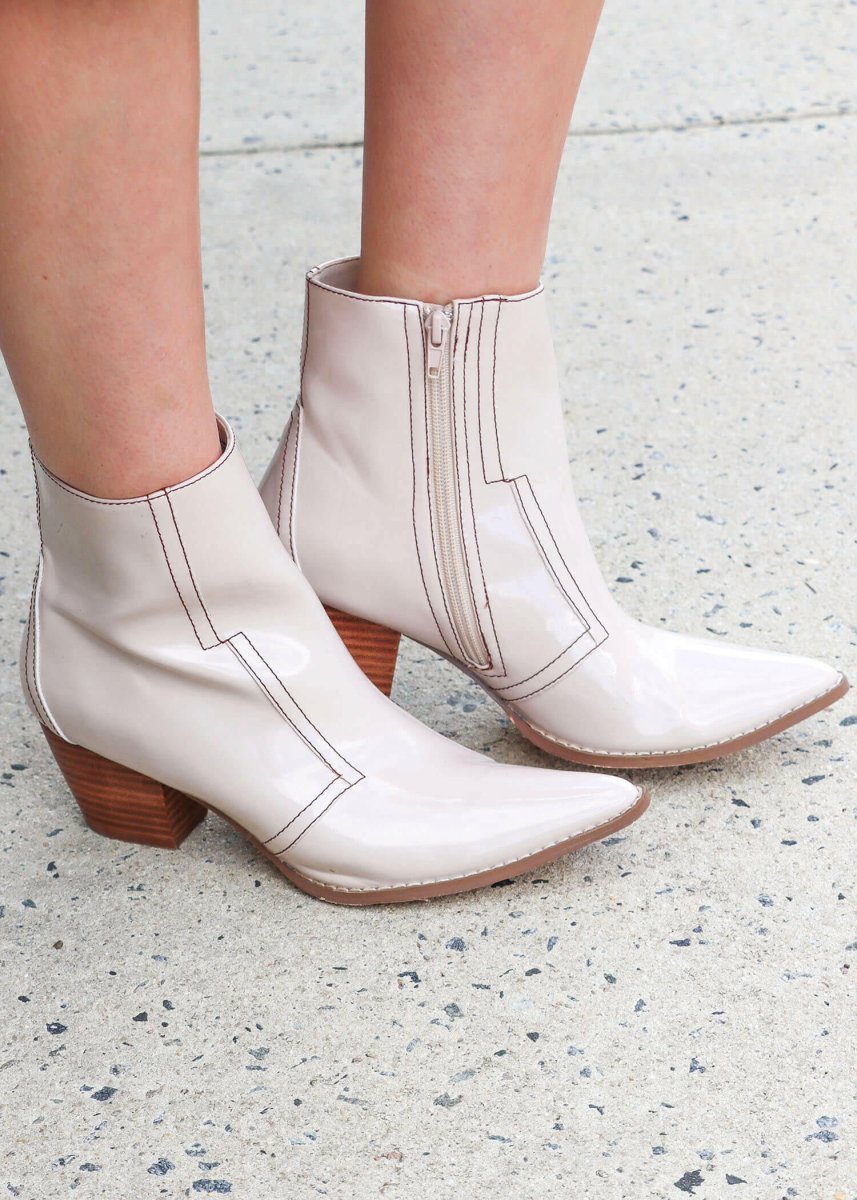 Liza Boots - Ivory - MerciGrace BoutiqueShoes