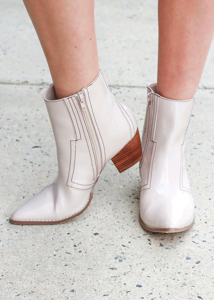 Liza Boots - Ivory - MerciGrace BoutiqueShoes