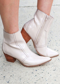 Liza Boots - Ivory - MerciGrace BoutiqueShoes